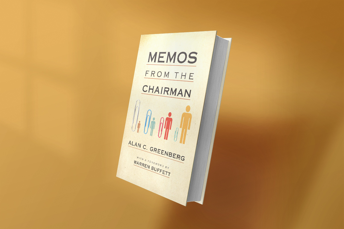 Book cover of "Memos from the Chairman" by Alan C. Greenberg with a foreword by Warren Buffett
